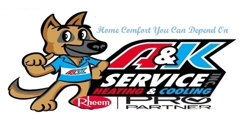 A&K Service Heating & Cooling Inc. HVAC Contractor Alpharetta A&K Service Logo